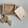 Chiavetta a cuore da 32gb personalizzata incisa laser moredesign