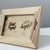 Cornice in legno con messaggio su legno personalizzato