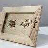 Cornice in legno con messaggio su legno personalizzato