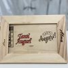 Cornice in legno con messaggio su legno personalizzato