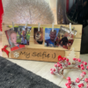 my selfie bacheca portafoto legno sughero personalizzata more marketing